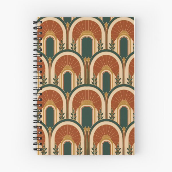 Item preview, Art Deco Botanical Arch Seamless Pattern designed and sold by VINTAGE BY LAMBERTINY .