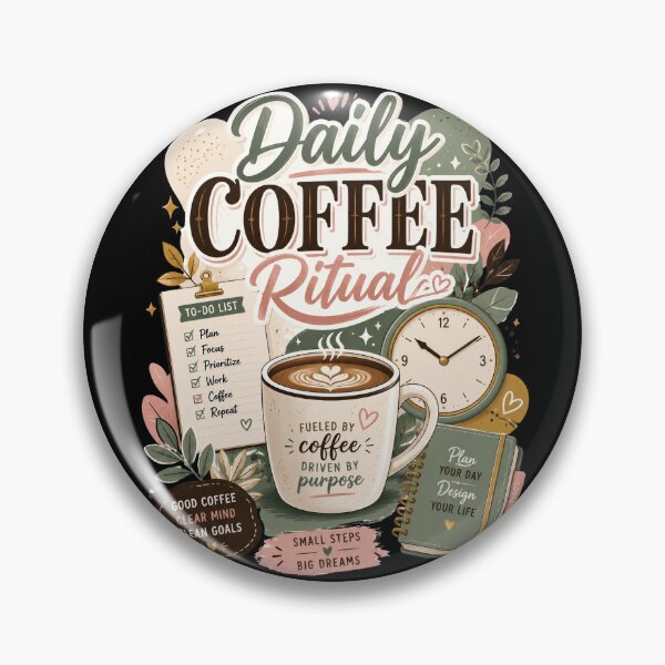 Item preview, Daily Coffee Ritual Planner Motivation Design  designed and sold by Sketchlegacy.