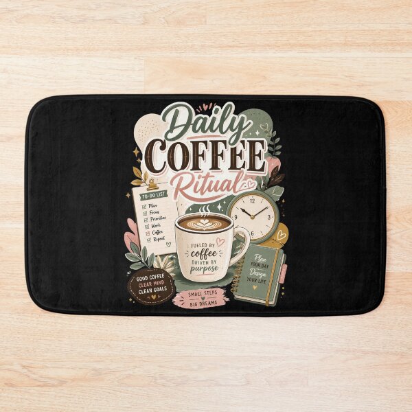 Item preview, Daily Coffee Ritual Planner Motivation Design  designed and sold by Sketchlegacy.