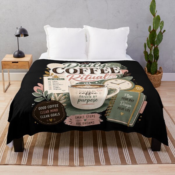 Item preview, Daily Coffee Ritual Planner Motivation Design designed and sold by Sketchlegacy.