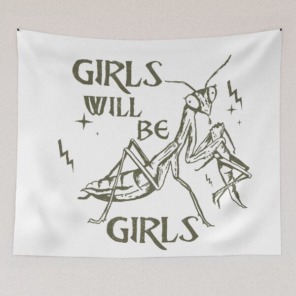 Item preview, Girls Will Be Girls Praying Mantis designed and sold by delllsdesigns.