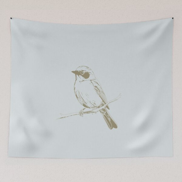 Item preview, Quiet Perch – Minimalist Bird Art designed and sold by FawnFeatherCo.