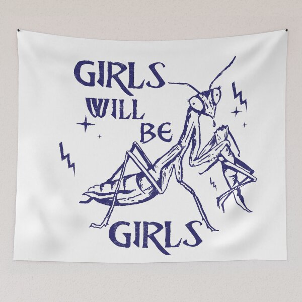 Item preview, Girls Will Be Girls Praying Mantis designed and sold by delllsdesigns.