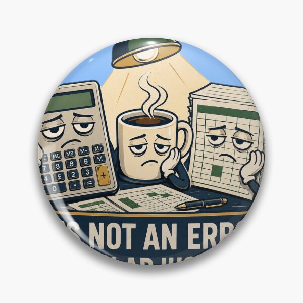 Item preview, Tired Accountant Adjustment Office Humor designed and sold by GoldenOutline.