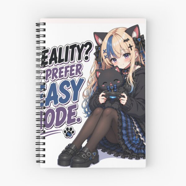 Item preview, Reality? I Prefer Easy Mode | Cute Gaming Anime Girl designed and sold by Revyra Design .