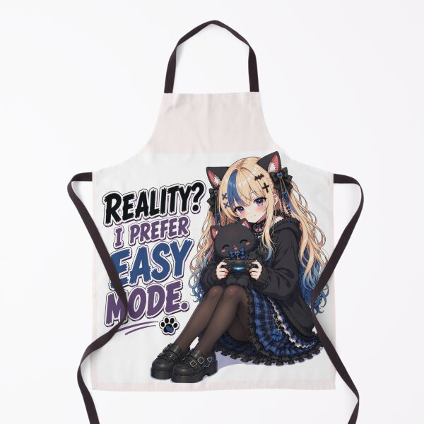 Item preview, Reality? I Prefer Easy Mode | Cute Gaming Anime Girl designed and sold by Revyra Design .