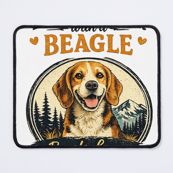 Item preview, Life Is Better With a Beagle | Vintage Retro Beagle Lover Dog Gift designed and sold by TeeVibeHaus.