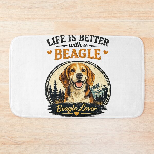 Item preview, Life Is Better With a Beagle | Vintage Retro Beagle Lover Dog Gift designed and sold by TeeVibeHaus.