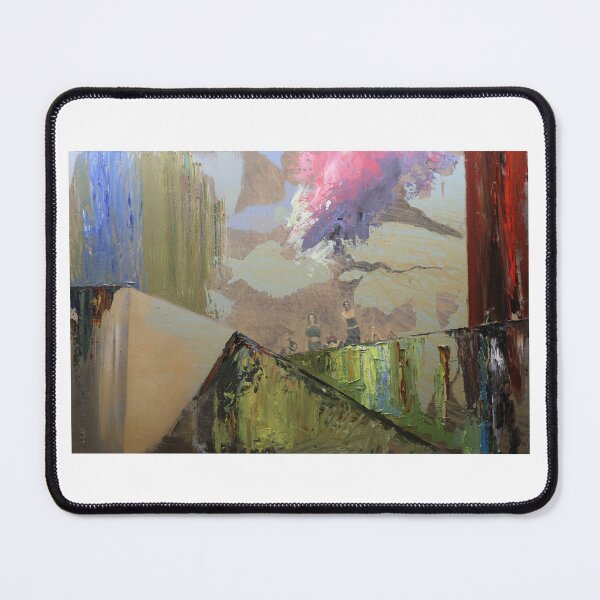 Item preview, Nia Itto Gallery - D-503 and I-330 had different plans for the INTEGRAL - oil paint/collage designed and sold by NIA ITTO GALLERY - Art of John Wyborn.
