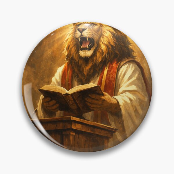 Item preview, Lion Preacher – Faithful Leadership Christian Art designed and sold by MastersDesignNk.