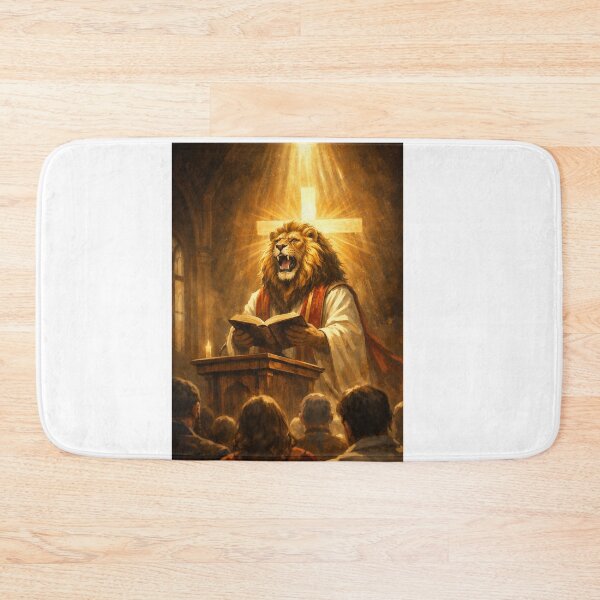 Item preview, Lion Preacher – Faithful Leadership Christian Art designed and sold by MastersDesignNk.