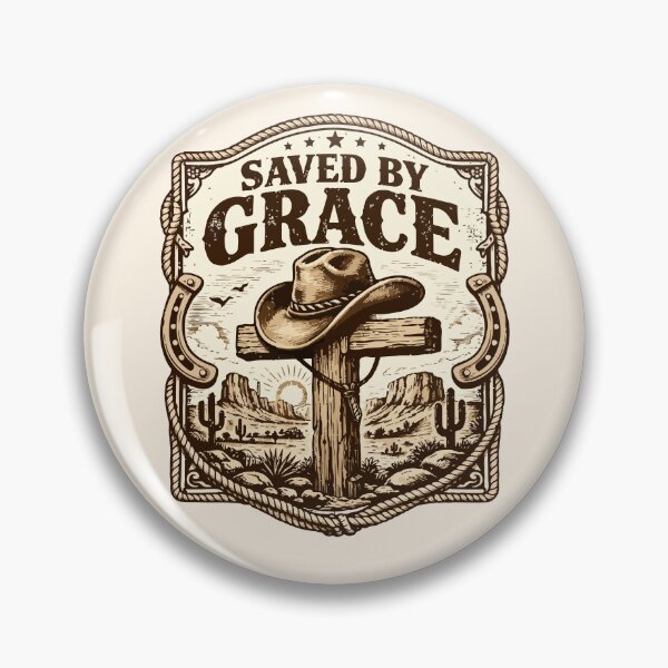 Item preview, Saved By Grace Western Christian | Vintage Cowboy Faith  designed and sold by stylishdzign.