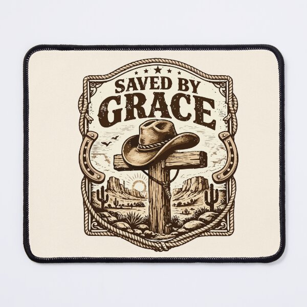 Item preview, Saved By Grace Western Christian | Vintage Cowboy Faith  designed and sold by stylishdzign.