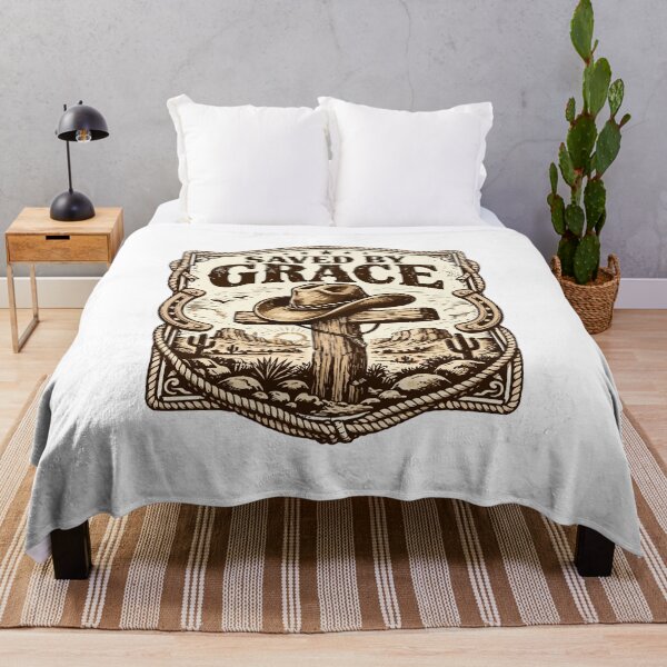 Item preview, Saved By Grace Western Christian | Vintage Cowboy Faith designed and sold by stylishdzign.