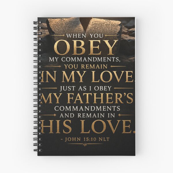 Item preview, John 15:10 NLT - v2 - JCTRUTHER designed and sold by JCTRUTHERshop.