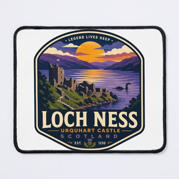 Item preview, Loch Ness Scotland | Modern Pop Art Travel Badge designed and sold by redsharkuk.