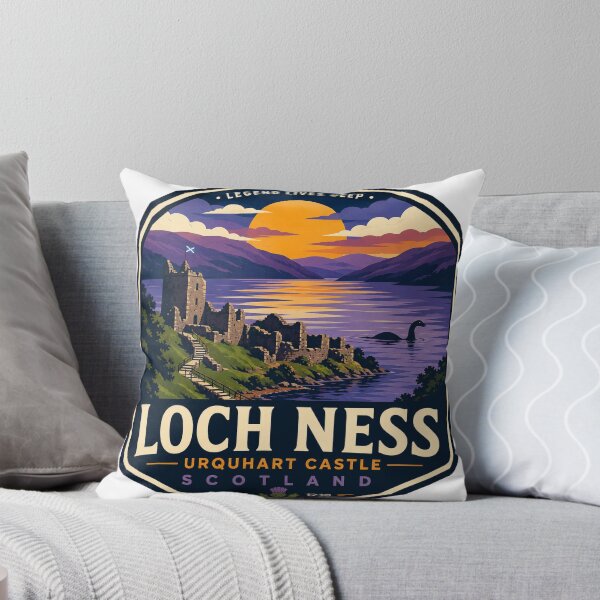 Item preview, Loch Ness Scotland | Modern Pop Art Travel Badge designed and sold by redsharkuk.