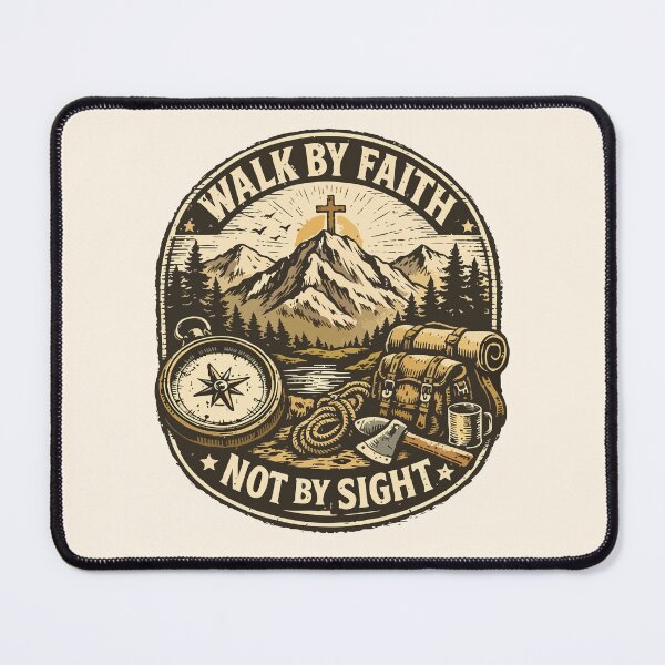 Item preview, Walk By Faith Not By Sight Christian – 2 Corinthians 5:7 Bible Verse Inspirational Faith  designed and sold by stylishdzign.