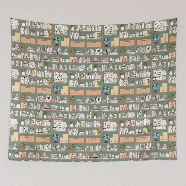 Item preview, Sage Green Library Bookshelf  designed and sold by Kalite.
