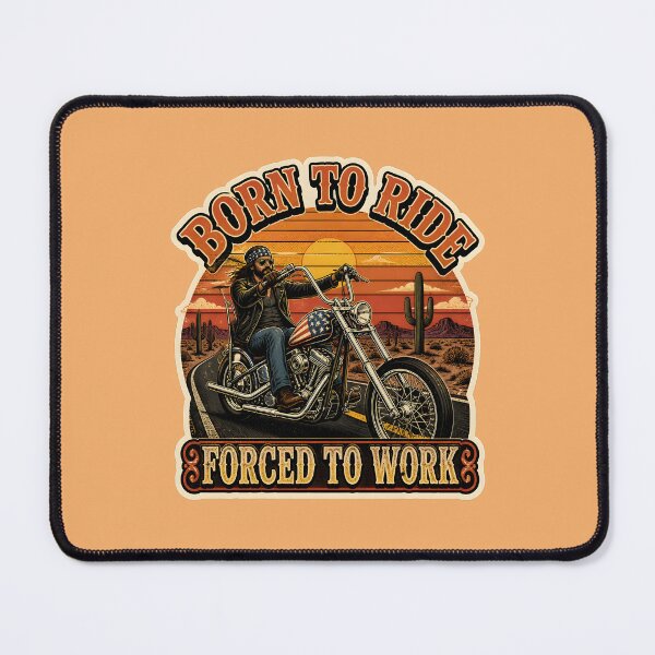 Item preview, Born To Ride Forced To Work designed and sold by Bal Drops.