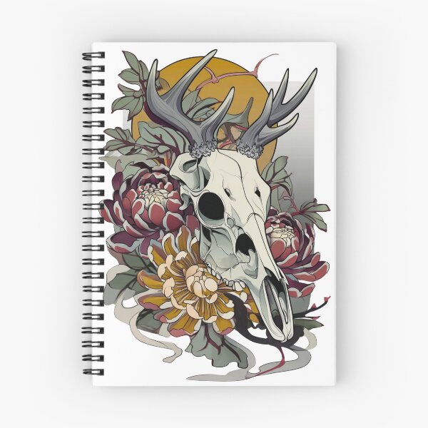 Item preview, Cow skull tattoo art designed and sold by MendaciousMina.