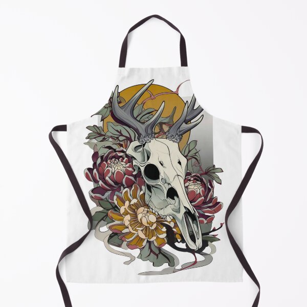 Item preview, Cow skull tattoo art designed and sold by MendaciousMina.