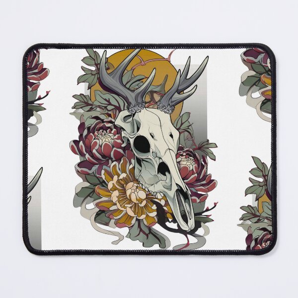 Item preview, Cow skull tattoo art designed and sold by MendaciousMina.