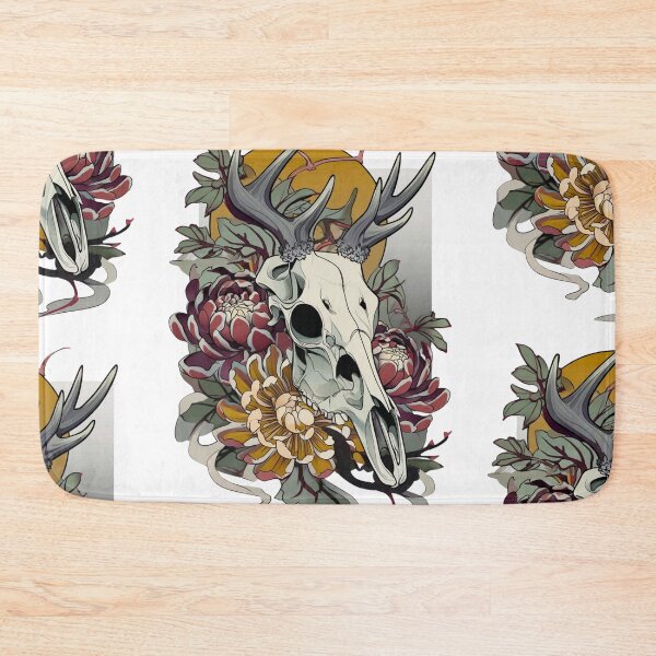 Item preview, Cow skull tattoo art designed and sold by MendaciousMina.