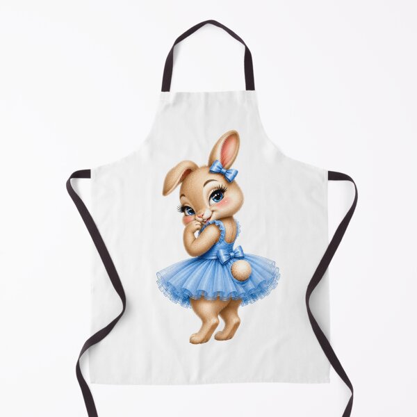 Item preview, Cute Blue Tutu Bunny Ballerina Rabbit Kawaii Animal Illustration designed and sold by RoPrincess.