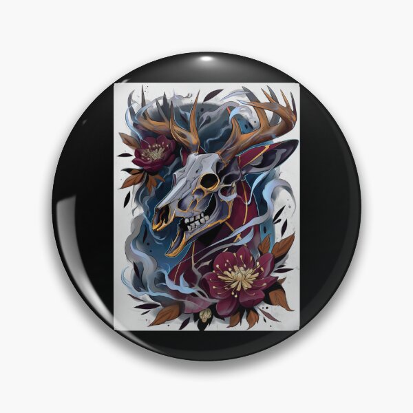 Item preview, Cow skull tattoo art designed and sold by MendaciousMina.