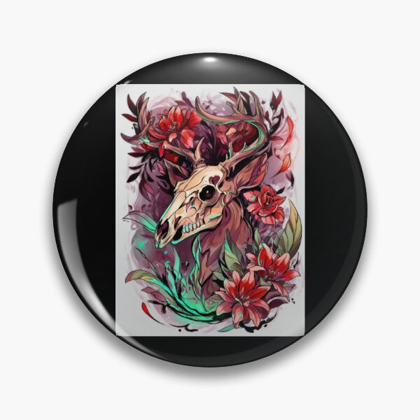 Item preview, Cow skull tattoo art designed and sold by MendaciousMina.
