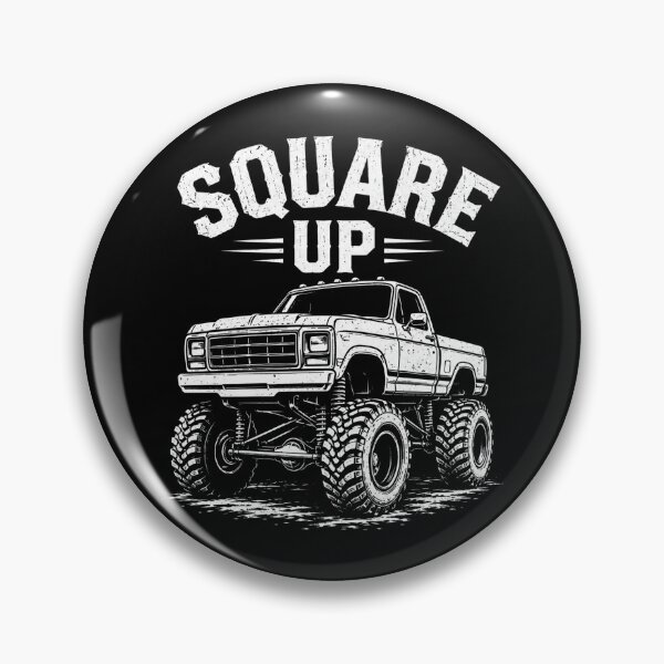 Item preview, Square Up Lifted Truck Classic 4x4 Pickup designed and sold by DemureArtsy.