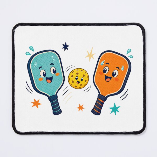 Item preview, Friendly Pickleball Paddle Cartoon designed and sold by Tatsed.