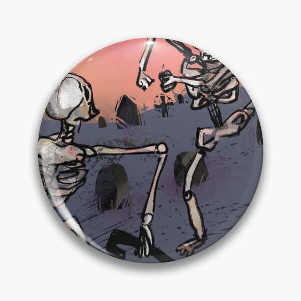 Item preview, Dancing Skeletons Graveyard Sunset Sketch designed and sold by Diyxan.
