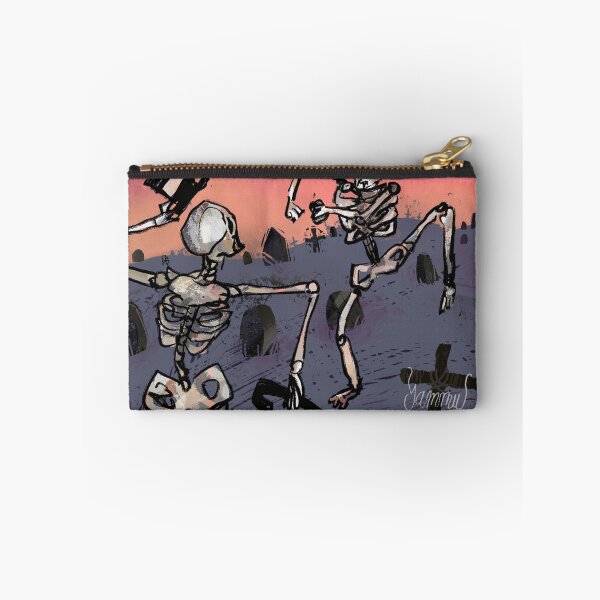 Item preview, Dancing Skeletons Graveyard Sunset Sketch designed and sold by Diyxan.