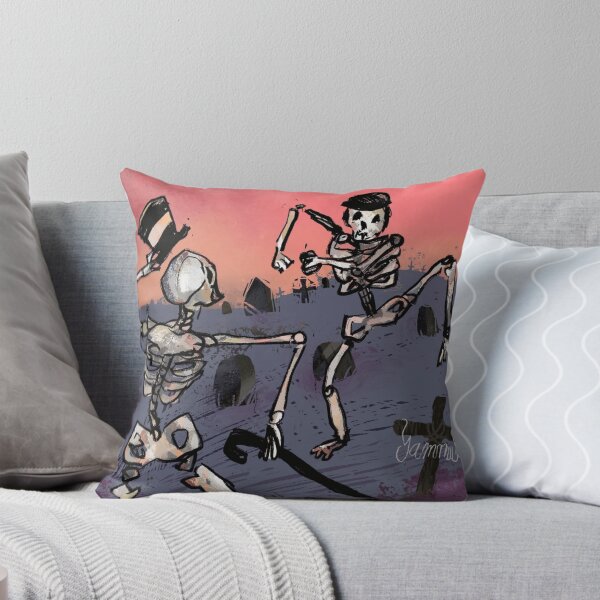 Item preview, Dancing Skeletons Graveyard Sunset Sketch designed and sold by Diyxan.