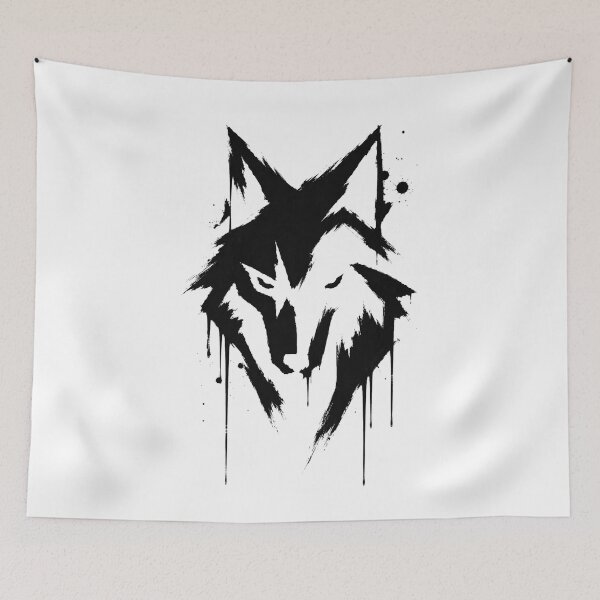 Item preview, Black and White Gothic Wildlife Graphic designed and sold by Mystic & Celestial Art.
