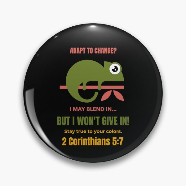 Item preview, A Wise Chameleon | 2 Corinthians 5:7 Christian Design designed and sold by kjson1.