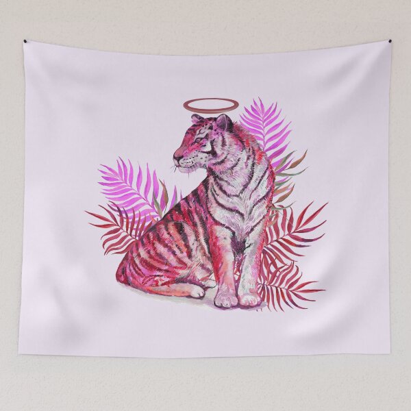 Item preview, Red and Pink Tiger designed and sold by MiaBellaGirl.