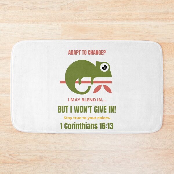 Item preview, A Wise Chameleon | 1 Corinthians 16:13 Christian Design designed and sold by kjson1.