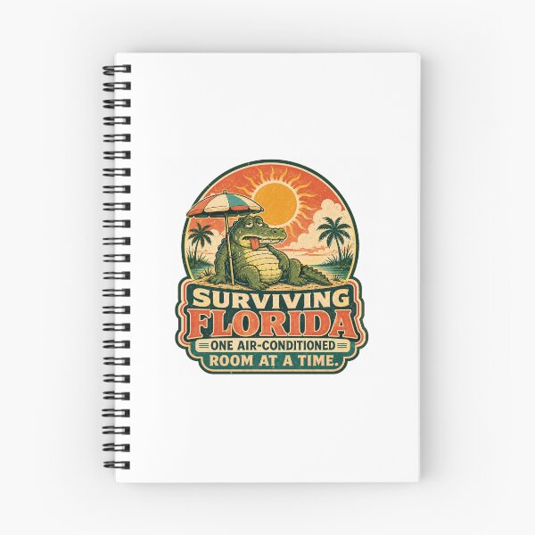 Item preview, Exhausted Florida Alligator Survival Club designed and sold by GoldenOutline.