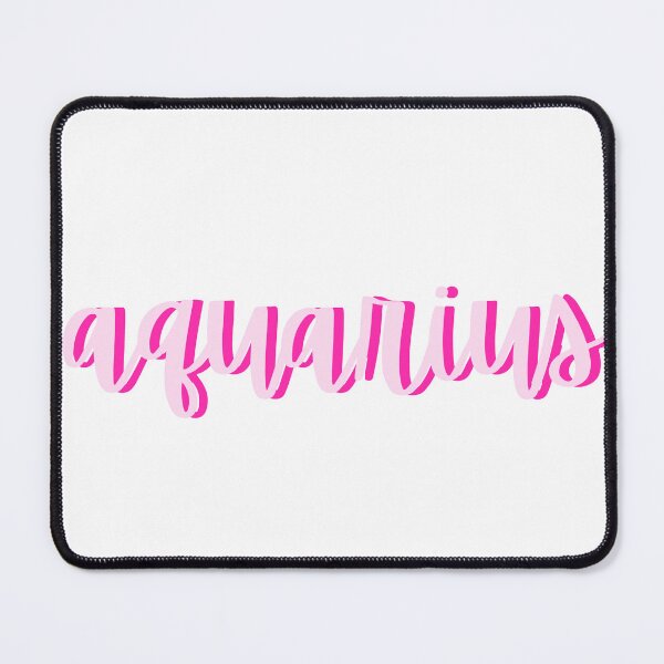 Item preview, pink text Aquarius  designed and sold by Julia's Cozy Corner.