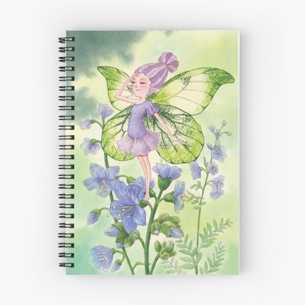 Item preview, April 11th birthday flower Polemonium caeruleum Fairy designed and sold by 366birthflower.