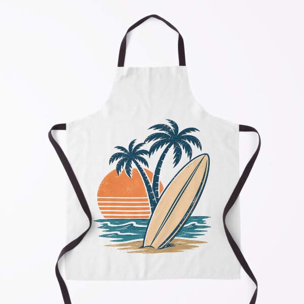 Item preview, Retro Tropical Surfboard Beach Paradise Vintage Coastal Summer designed and sold by Moizento.