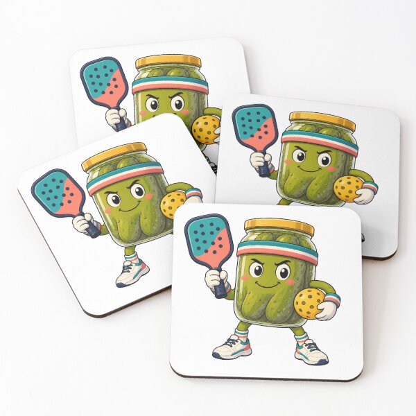 Item preview, Funny Pickleball Pickle Cartoon designed and sold by Tatsed.