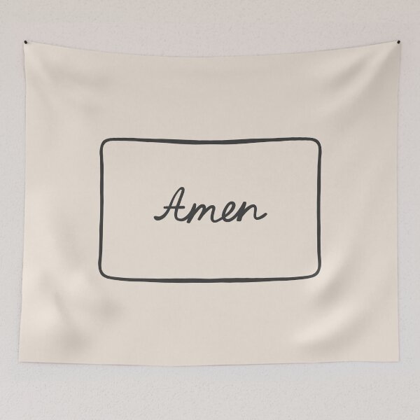 Item preview, Amen: Minimalistic Christian Bible Study Decor designed and sold by oneofthesedayys.