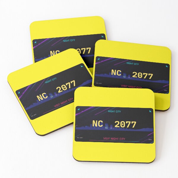 Item preview, Night City 2077 License Plate designed and sold by Dimensionality.