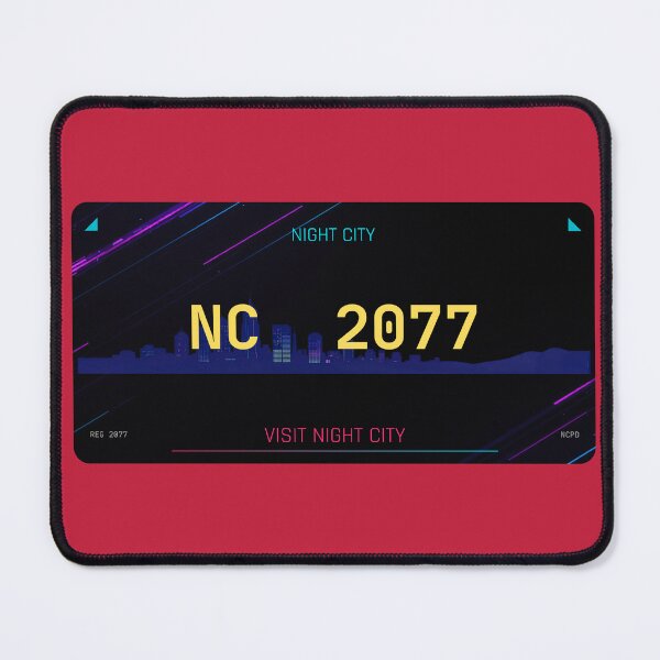 Item preview, Night City 2077 License Plate designed and sold by Dimensionality.