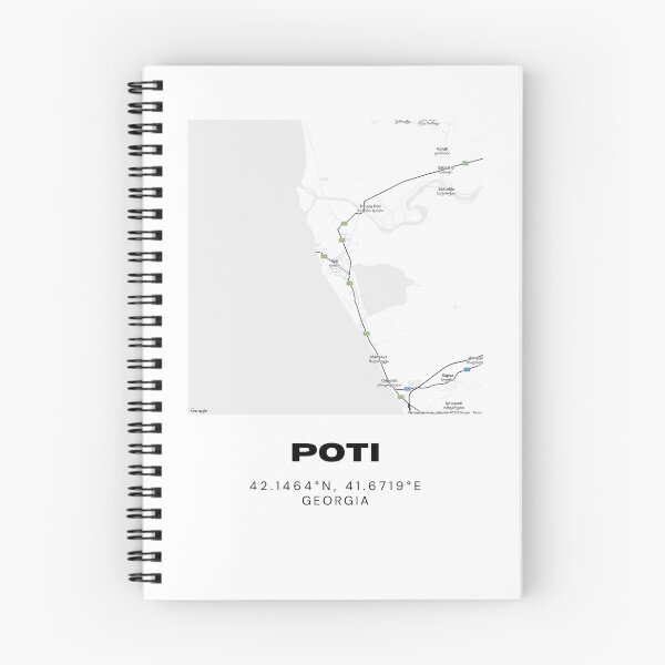 Item preview, Poti Georgia Minimalist City Map with Coordinates | Modern Street Map Art Print designed and sold by RM-Journey.