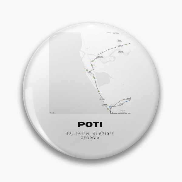 Item preview, Poti Georgia Minimalist City Map with Coordinates | Modern Street Map Art Print designed and sold by RM-Journey.